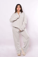 ZIP UP SET (Wide leg pants)
