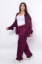ZIP UP SET (Wide leg pants)