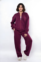 ZIP UP SET (Wide leg pants)